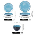 Ensemble de vaisselle QOMO - 1996 12 pièces en céramique - Design moderne haut de gamme - Cuisine Chez Nadine