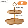 Étagère à fruits en bois style fleur KEMORELA - Présentoir à 2 ou 3 niveaux pour fruits, collations, bonbons et desserts - Cuisine Chez Nadine