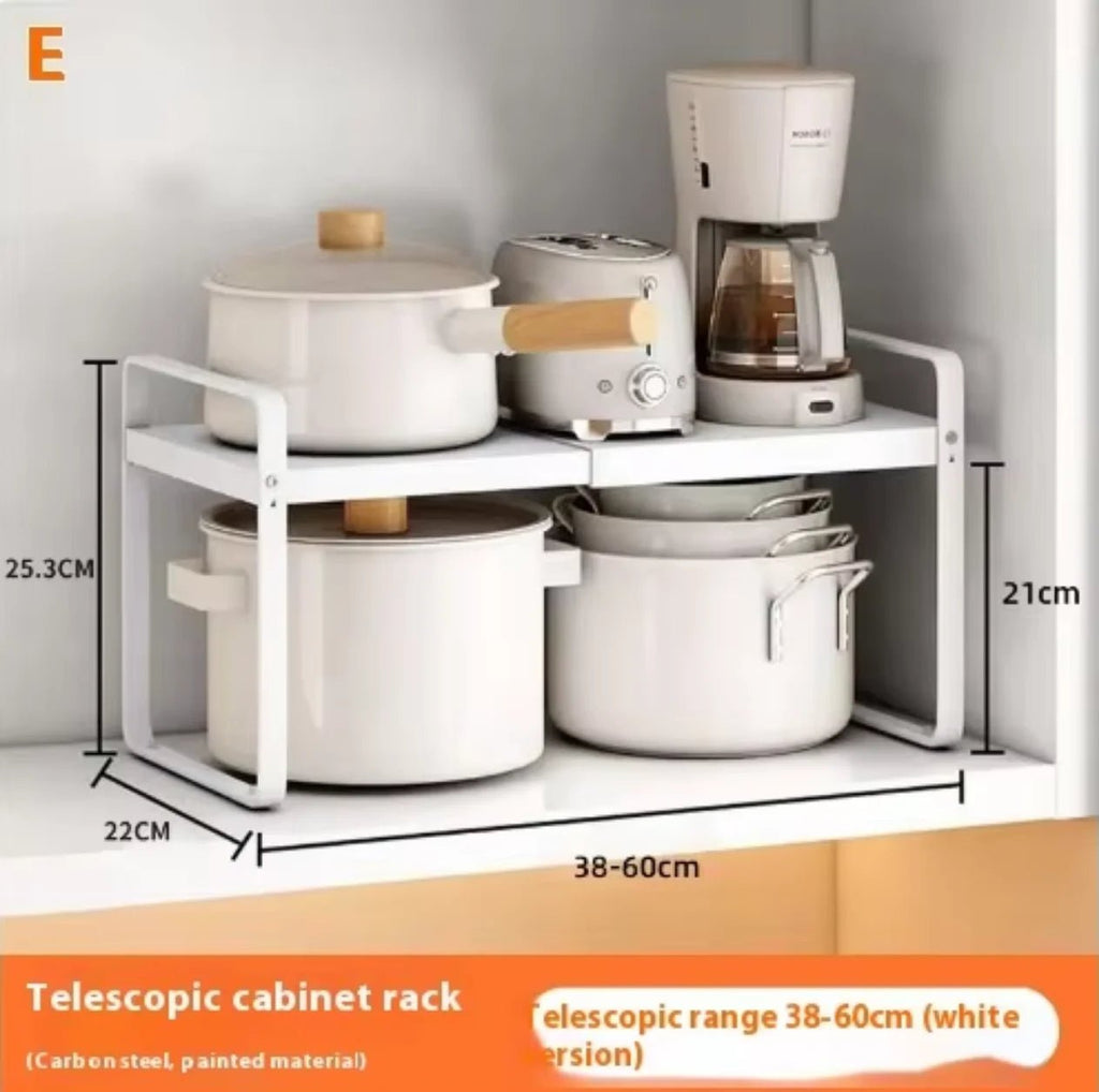 Étagère de Comptoir Rétractable – Rangement Cuisine Élégant en Métal - Cuisine Chez Nadine