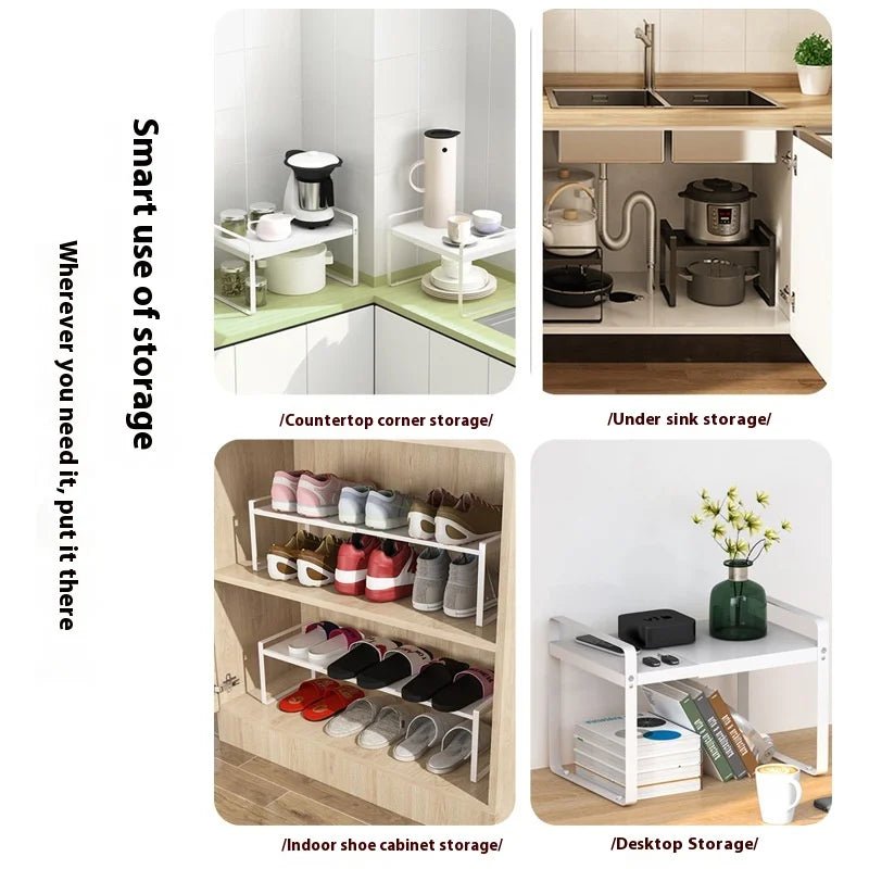 Étagère de Comptoir Rétractable – Rangement Cuisine Élégant en Métal - Cuisine Chez Nadine