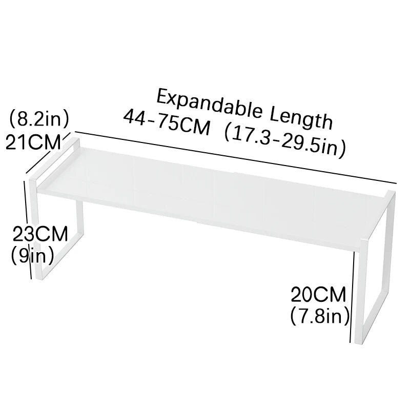 Étagère de rangement extensible pour cuisine - Support multi - niveaux ajustable sous évier et dans armoire - Cuisine Chez Nadine