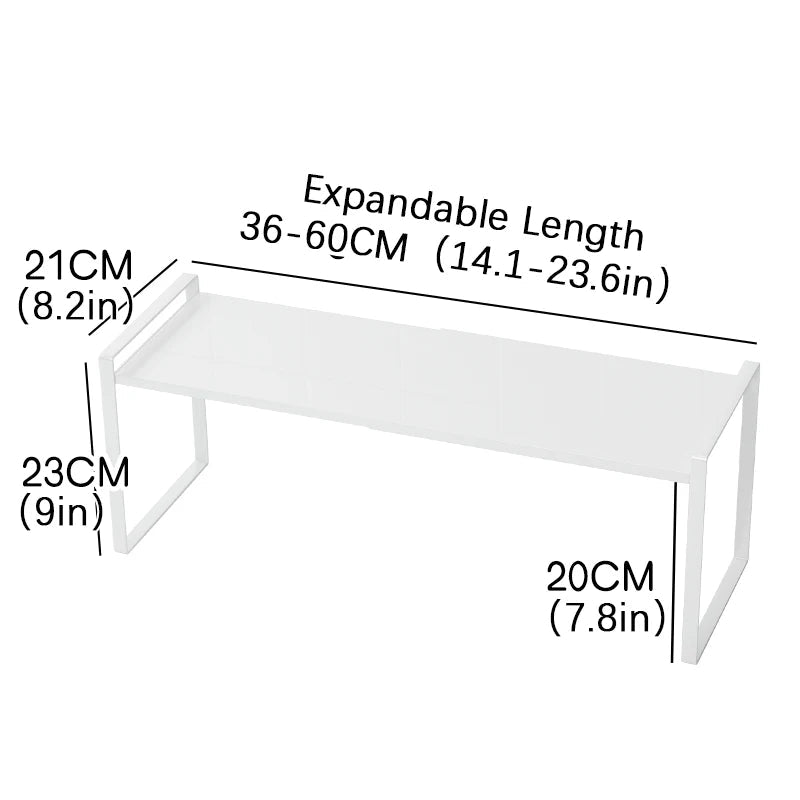 Étagère de rangement extensible pour cuisine - Support multi - niveaux ajustable sous évier et dans armoire - Cuisine Chez Nadine