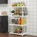 Étagère de Rangement Multi - Niveaux sur Pied - Organisateur Cuisine Salle de Bain Salon Blanc - Cuisine Chez Nadine