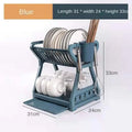 Étagère de rangement multifonctionnelle pour cuisine - Support à bols, assiettes et baguettes avec égouttoir - Cuisine Chez Nadine