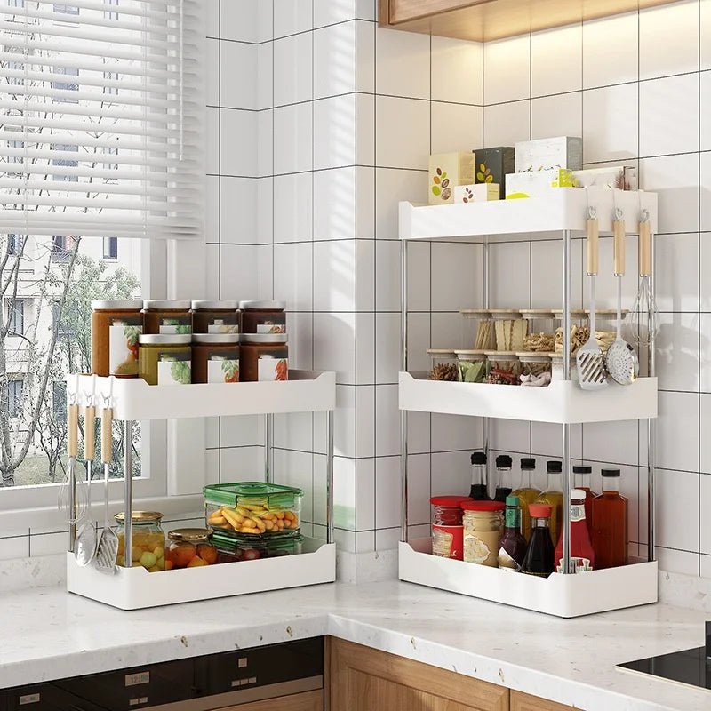 Étagère de Rangement pour Épices Multi - Niveaux - Organisateur Multifonctionnel d'Angle pour Comptoir - Cuisine Chez Nadine