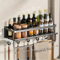 Étagère Murale Multifonctionnelle – Rangement pour Cuisine, Salle de Bain et Bureau, Finition Électroplaquée - Cuisine Chez Nadine