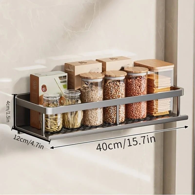 Étagère Murale Multifonctionnelle – Rangement pour Cuisine, Salle de Bain et Bureau, Finition Électroplaquée - Cuisine Chez Nadine