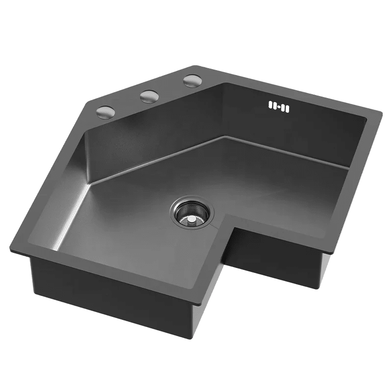 Évier de Cuisine Encastré en Inox SUS304 – Bac Simple Rectangulaire, Garantie 5 Ans - Cuisine Chez Nadine