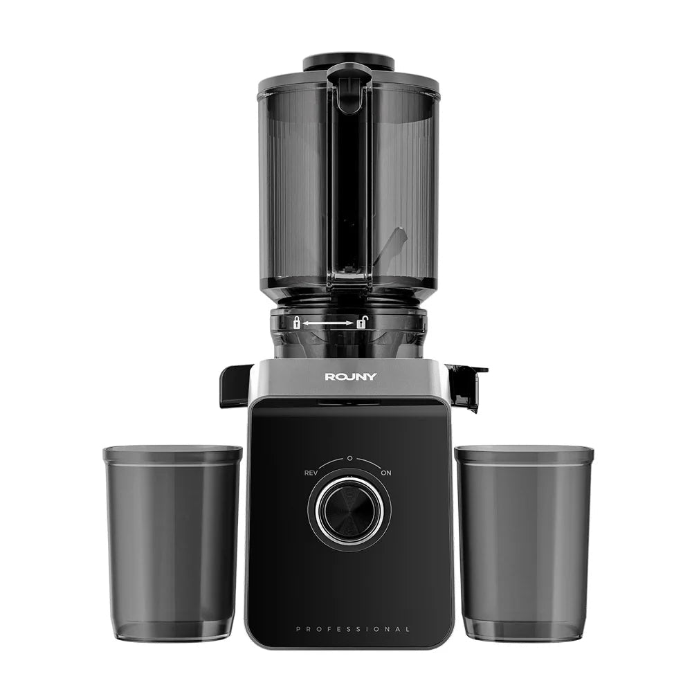 Extracteur de jus lent sans filtre 680W ROUNY - Presse - agrumes à froid facile à nettoyer - Fonction inverse - Montage rapide - 1,8L - Cuisine Chez Nadine