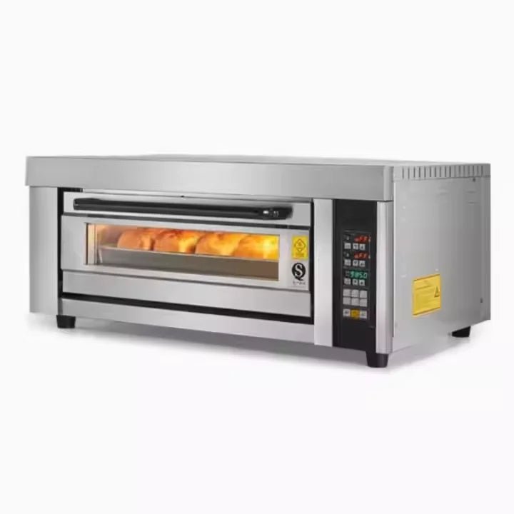 Four Électrique à Un Étage pour Boulangerie avec Pierre - Équipement de Cuisson Automatique pour Gâteaux, Pain et Pizza - Cuisine Chez Nadine