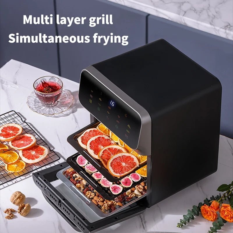 Friteuse à air 10L en acier inoxydable avec 18 modes de cuisson - Cuisine Chez Nadine