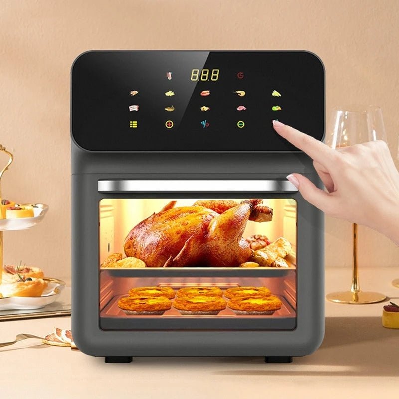 Friteuse à air 10L en acier inoxydable avec 18 modes de cuisson - Cuisine Chez Nadine