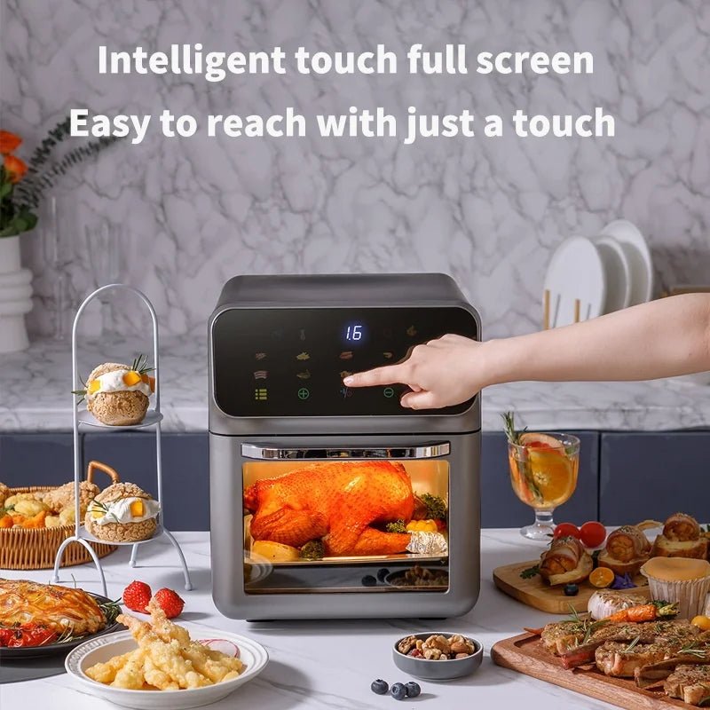 Friteuse à air 10L en acier inoxydable avec 18 modes de cuisson - Cuisine Chez Nadine