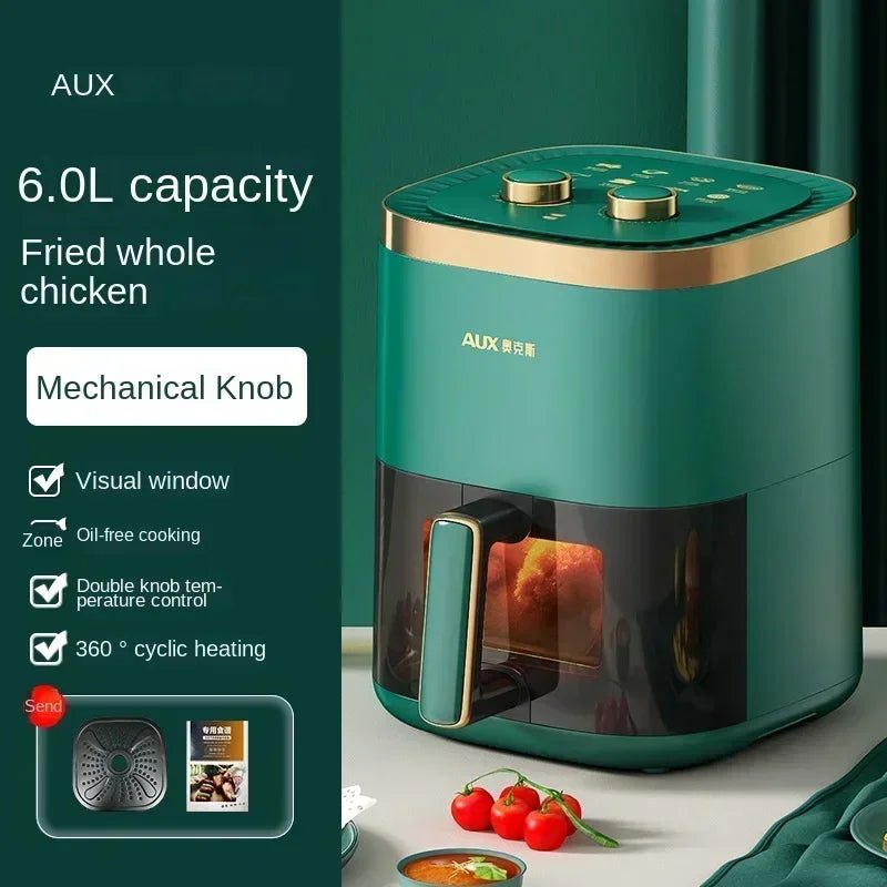 Friteuse à Air et Four Combo AUX 220V - Multifonction Automatique sans Huile, Facile à Nettoyer 3L - 8L - Cuisine Chez Nadine