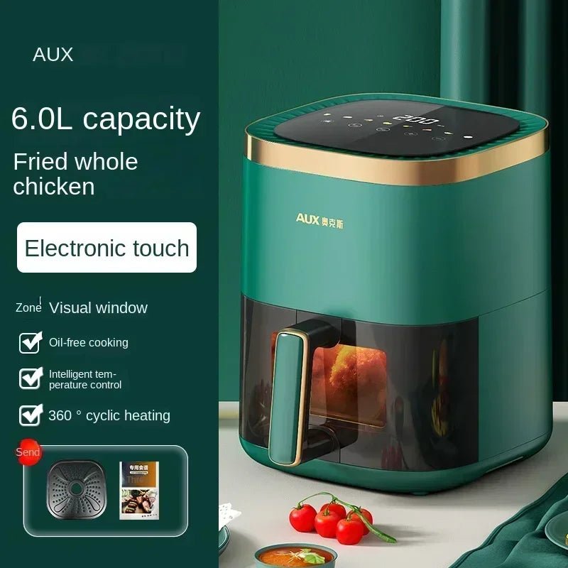 Friteuse à Air et Four Combo AUX 220V - Multifonction Automatique sans Huile, Facile à Nettoyer 3L - 8L - Cuisine Chez Nadine