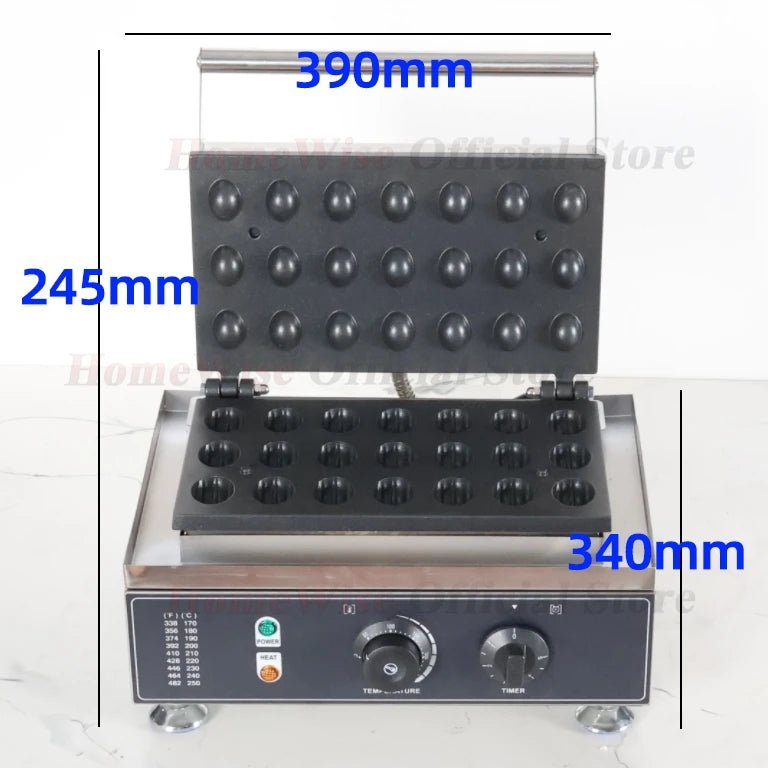 Gaufrier Électrique 1550W en Forme de Noix et Châtaigne - Appareil à Gaufres Croustillantes avec Thermostat Ajustable - Cuisine Chez Nadine