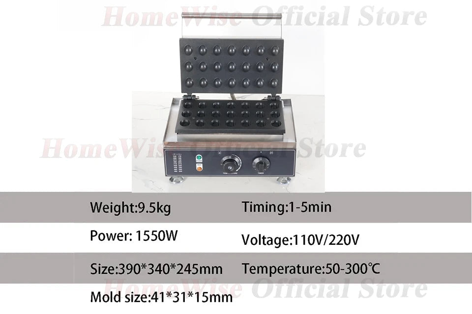 Gaufrier Électrique 1550W en Forme de Noix et Châtaigne - Appareil à Gaufres Croustillantes avec Thermostat Ajustable - Cuisine Chez Nadine