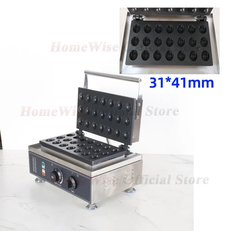 Gaufrier Électrique 1550W en Forme de Noix et Châtaigne - Appareil à Gaufres Croustillantes avec Thermostat Ajustable - Cuisine Chez Nadine