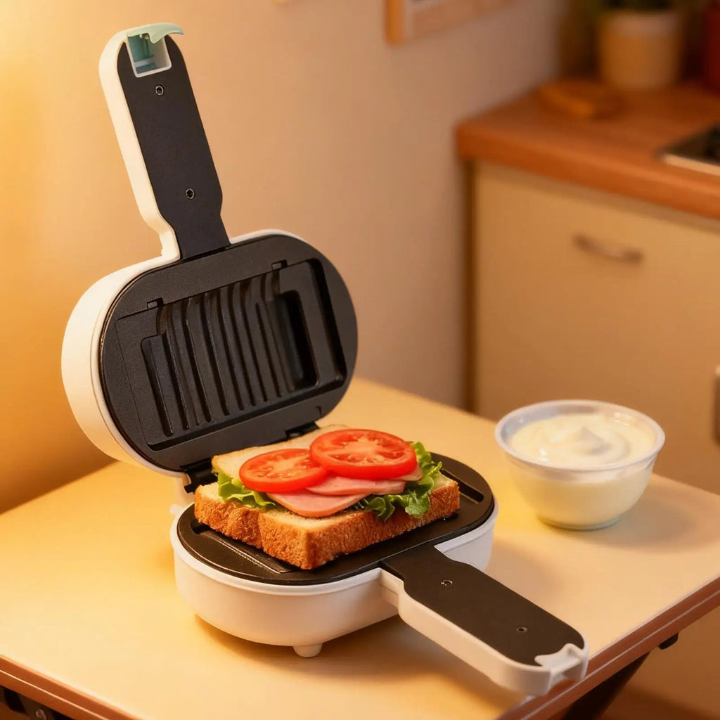 Gaufrier Électrique Multifonction - Appareil à Sandwich, Gaufres et Toasts pour Déjeuner - Cuisine Chez Nadine