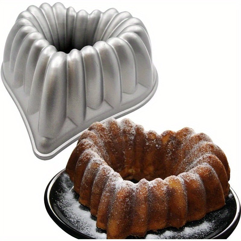Grand moule à gâteau en forme de cœur 3D en aluminium 10,43" x 11,22" - Antiadhésif pour mariages et fêtes - Cuisine Chez Nadine
