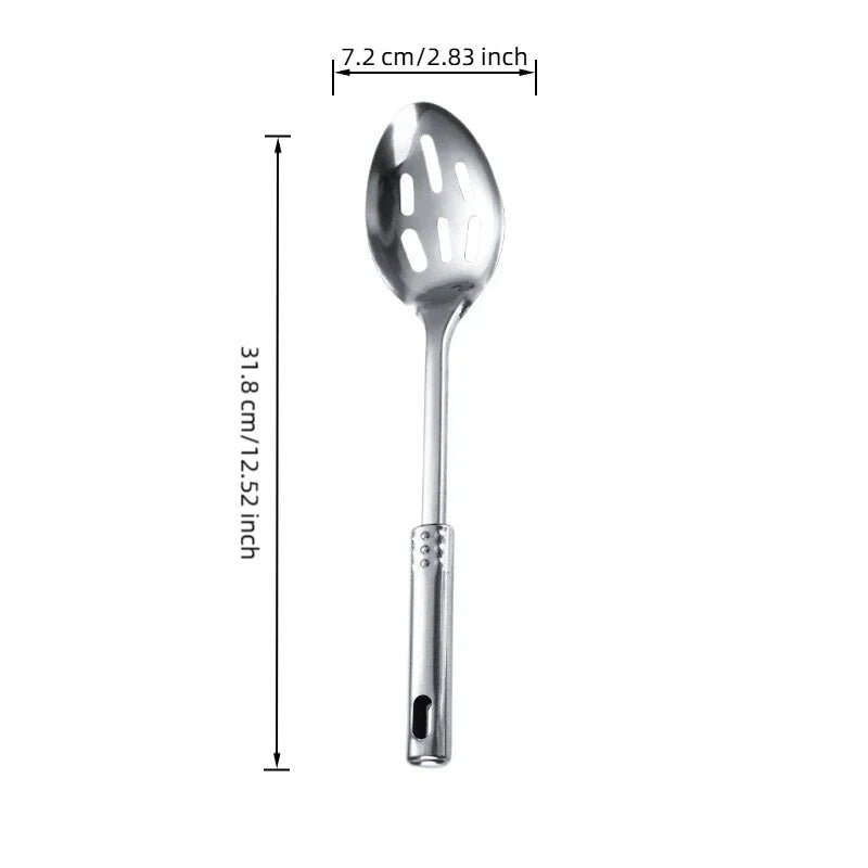 Grande Passoire en Acier Inoxydable - Ustensile de Cuisine Professionnel avec Poignée Ergonomique - Cuisine Chez Nadine