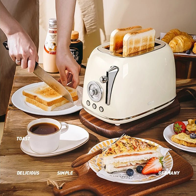 Grille - Pain Multifonction Automatique Acier Inoxydable 2 Tranches Déjeuner Dégivrage Réchauffage Cuisson - Cuisine Chez Nadine