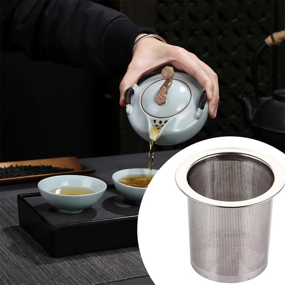 Infuseur à Thé Acier Inoxydable 304 Passoire Tasse Grande Capacité Théière Filtre Feuilles Épices - Cuisine Chez Nadine