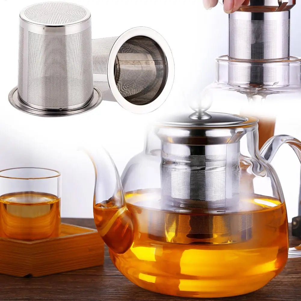 Infuseur à Thé Acier Inoxydable 304 Passoire Tasse Grande Capacité Théière Filtre Feuilles Épices - Cuisine Chez Nadine