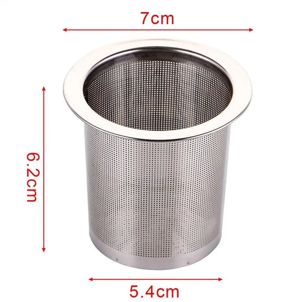 Infuseur à Thé Acier Inoxydable 304 Passoire Tasse Grande Capacité Théière Filtre Feuilles Épices - Cuisine Chez Nadine