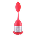 Infuseur à Thé Acier Inoxydable Mailles Fines Filtre Poignée Silicone Feuille Sans BPA Plateau Égouttoir Thé en Vrac - Cuisine Chez Nadine