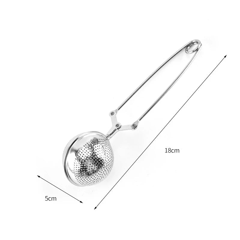 Infuseur à Thé Acier Inoxydable Sphère Passoire Mailles Café Herbes Épices Filtre avec Poignée Boule - Cuisine Chez Nadine