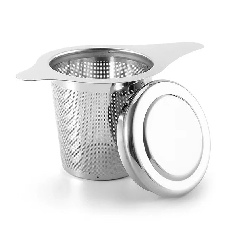 Infuseur à Thé en Acier Inoxydable avec Poignée Filtre à Mailles Fines pour Théières et Tasses - Cuisine Chez Nadine