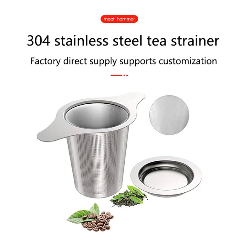 Infuseur à Thé en Acier Inoxydable avec Poignée Filtre à Mailles Fines pour Théières et Tasses - Cuisine Chez Nadine