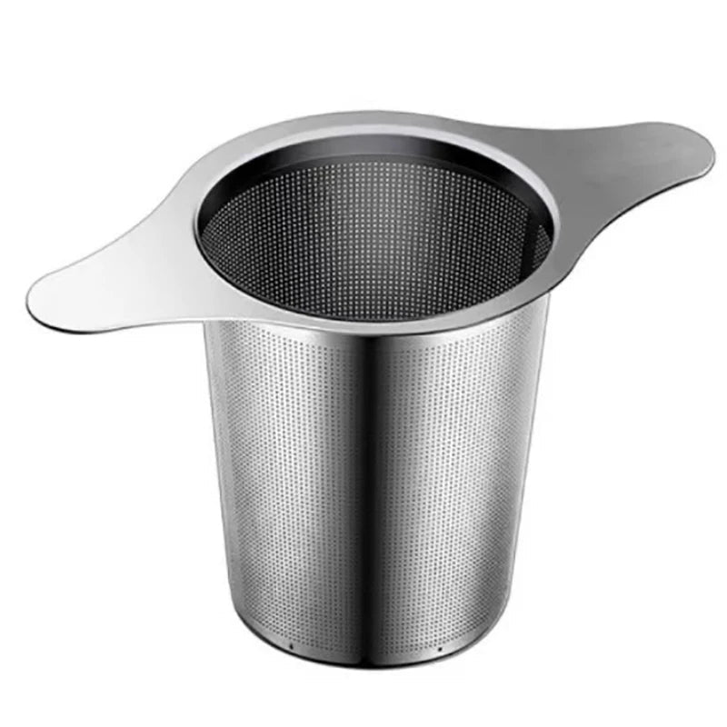 Infuseur à Thé en Acier Inoxydable avec Poignée Filtre à Mailles Fines pour Théières et Tasses - Cuisine Chez Nadine