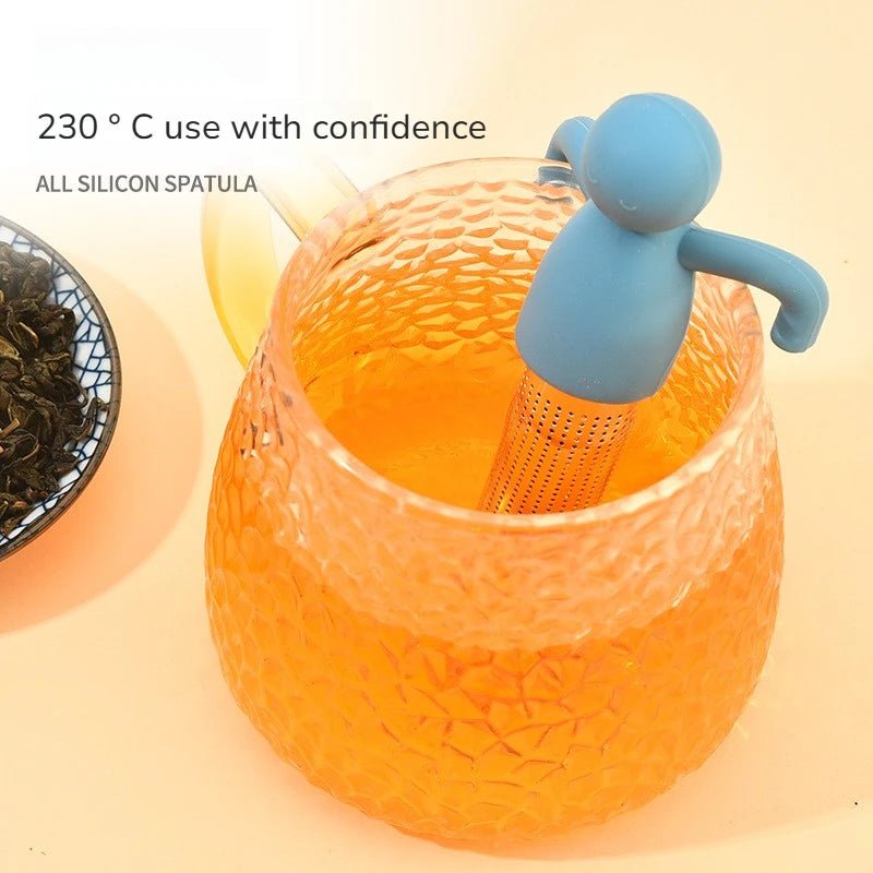 Infuseur à Thé en Acier Inoxydable Design Humanoïde Innovant Passoire Filtre Original - Cuisine Chez Nadine