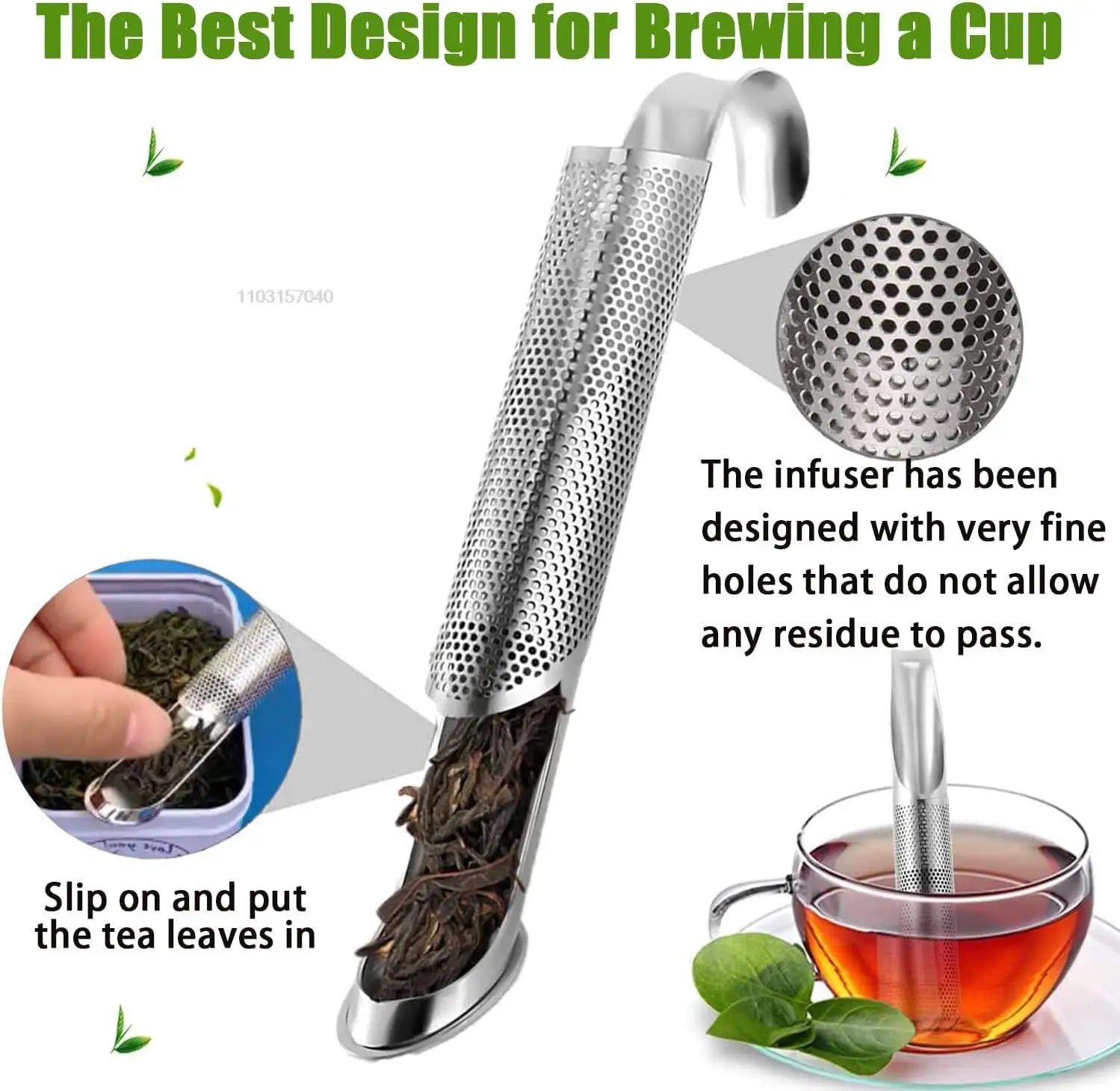Infuseur à Thé en Acier Inoxydable Design Pipe Créatif - Cuisine Chez Nadine