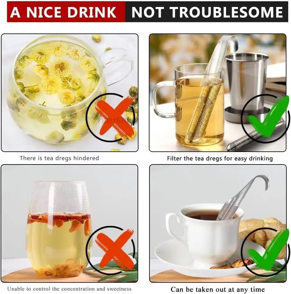 Infuseur à Thé en Acier Inoxydable Design Pipe Créatif - Cuisine Chez Nadine