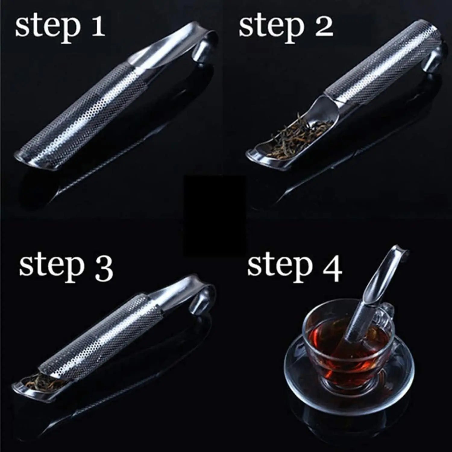 Infuseur à Thé en Acier Inoxydable Design Pipe Créatif - Cuisine Chez Nadine
