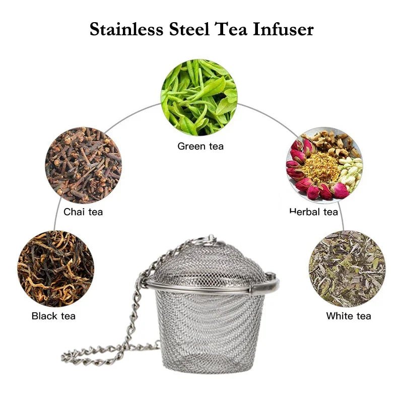 Infuseur à Thé en Acier Inoxydable Passoire Filtre Tamis Boule À Épices Accessoire Cuisine - Cuisine Chez Nadine
