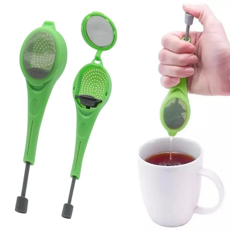 Infuseur à Thé et Café avec Piston Intégré Réutilisable Mesure Tourbillon Infusion - Cuisine Chez Nadine