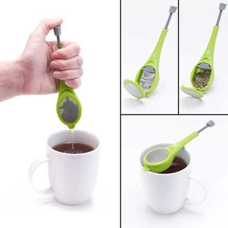 Infuseur à Thé et Café avec Piston Intégré Réutilisable Mesure Tourbillon Infusion - Cuisine Chez Nadine