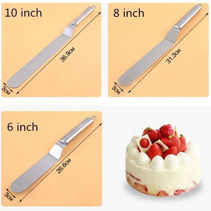 Kitchen Accessories Cake Decorating Tools Stainless Steel Baking&Pastry Tools Portable Cream Spatula Cake Butter Kitchen Gadgets - Cuisine Chez Nadine