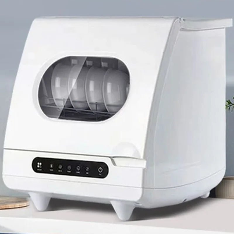 Lave - Vaisselle Compact de Comptoir Automatique Portable 800W - Mini Lave - Vaisselle Intelligent pour Maison avec Séchage PTC et Désinfection Ozone - Cuisine Chez Nadine