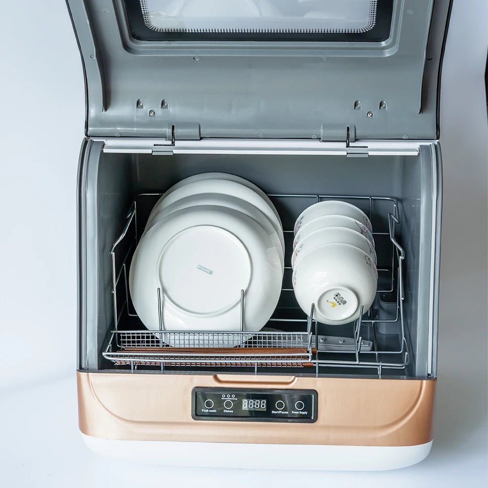 Lave - vaisselle compact intelligent DWS - T05 pour comptoir - Programmes multiples et séchage à air - Contrôle par application - Idéal petites cuisines - Cuisine Chez Nadine