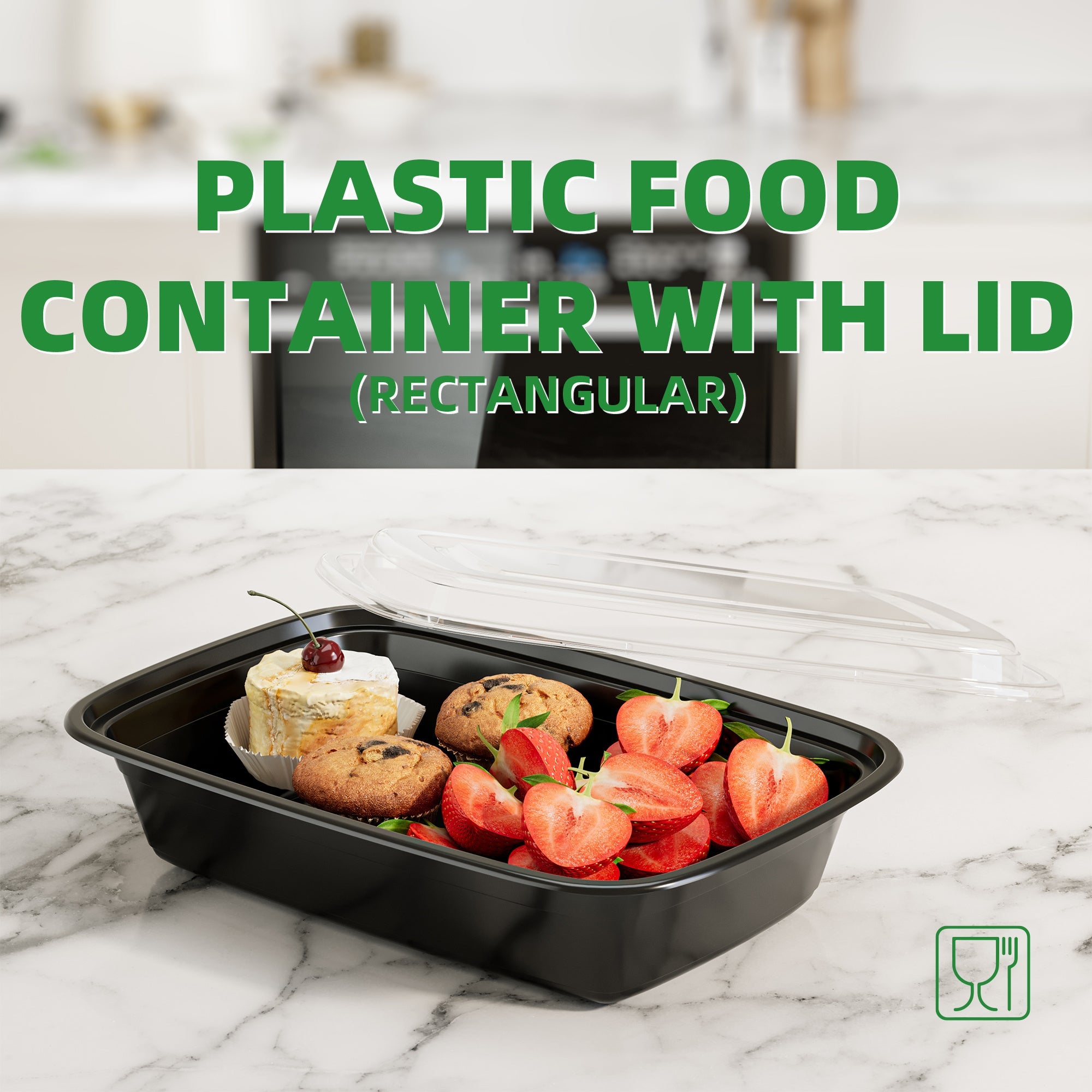 Lot de 150 contenants de préparation de repas APSIC 32/38/58 oz avec couvercles - Cuisine Chez Nadine