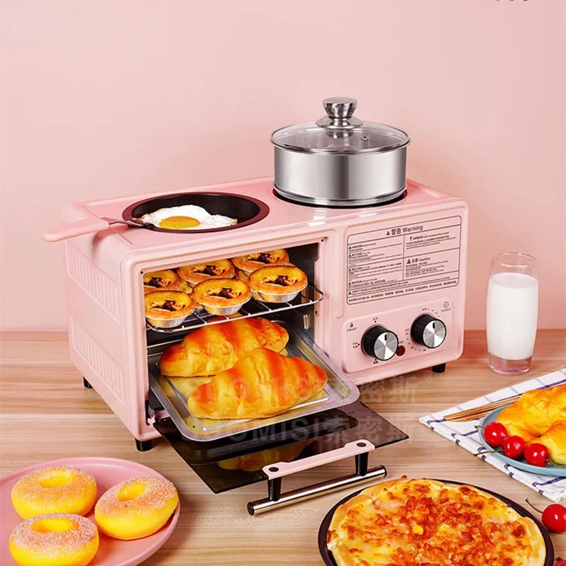 Machine à Déjeuner 3 en 1 - Cafetière, Grille - Pain et Poêle Électrique - Cuisine Chez Nadine
