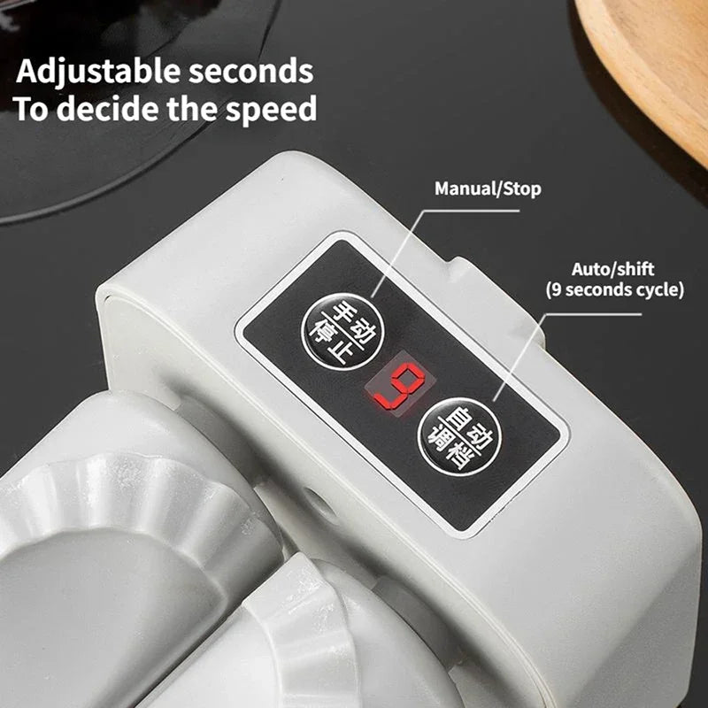 Machine Automatique Électrique à Raviolis et Dumplings avec Cuillère et Pinceau - Presse Rapide pour Cuisine Maison - Cuisine Chez Nadine