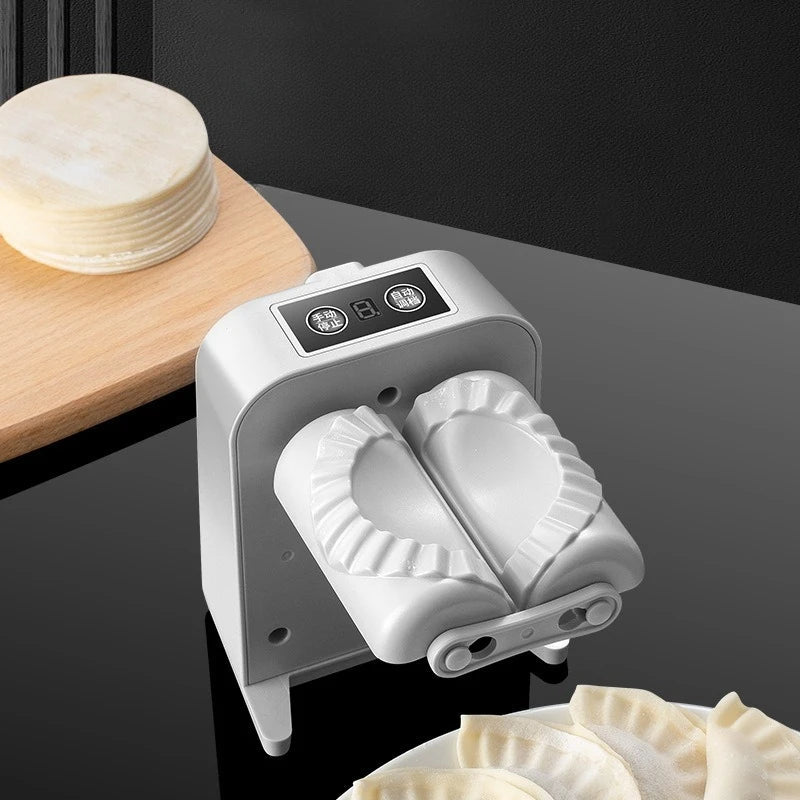 Machine Automatique Électrique à Raviolis et Dumplings avec Cuillère et Pinceau - Presse Rapide pour Cuisine Maison - Cuisine Chez Nadine