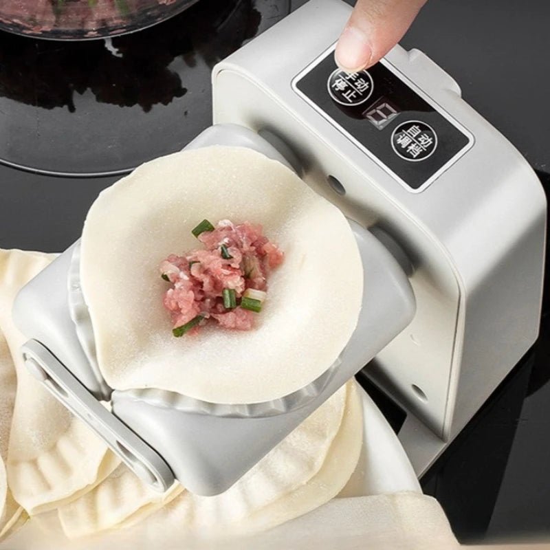 Machine Automatique Électrique à Raviolis et Dumplings avec Cuillère et Pinceau - Presse Rapide pour Cuisine Maison - Cuisine Chez Nadine