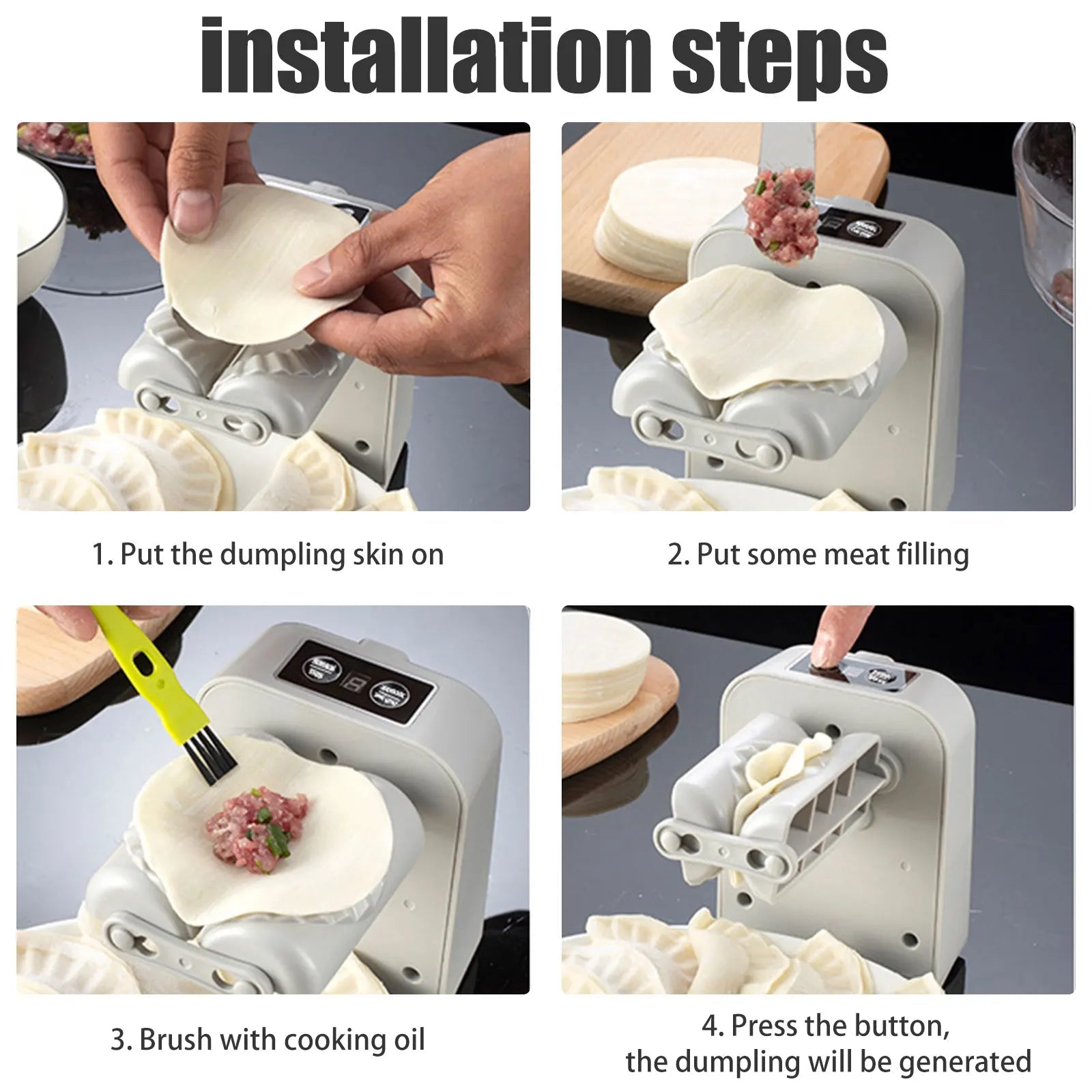 Machine Automatique Électrique à Raviolis et Dumplings - Presse pour Empanadas, Wontons et Raviolis Maison - Cuisine Chez Nadine
